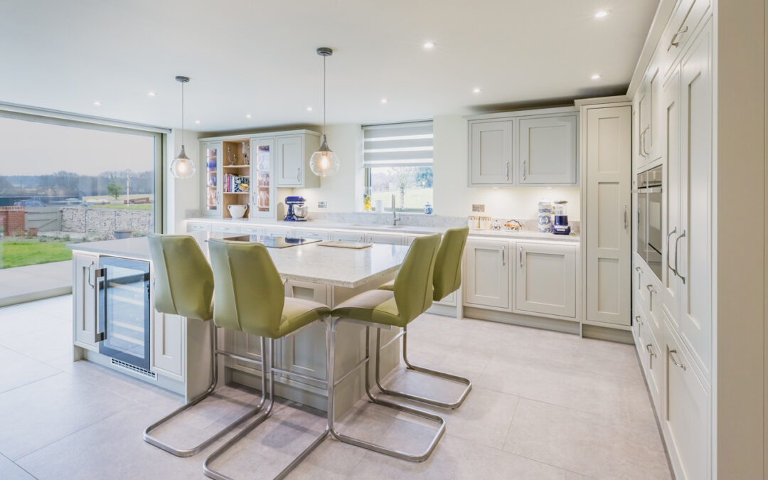 Elegant English Grey In-frame Kitchen in Verwood